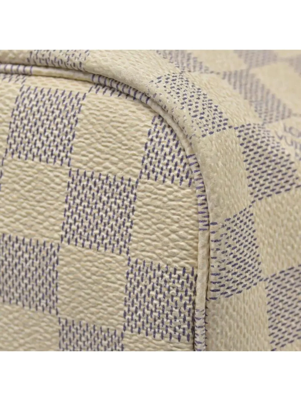 $2170 Louis Vuitton Damier Azur Neverfull MM AR0115